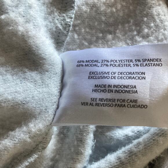 Gap Sweatshirt Womens Medium Camo Gray White Tie Front Pullover - Picture 9 of 10